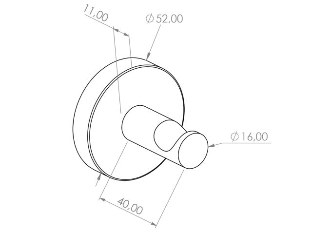 MERIDA STELLA VIOLET LINE dowel hanger, violet